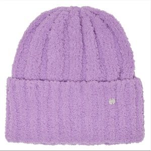 ONLY Women’s “Cindy Life” Lilac Heavy Knit Beenie Hat Tuque Size OS